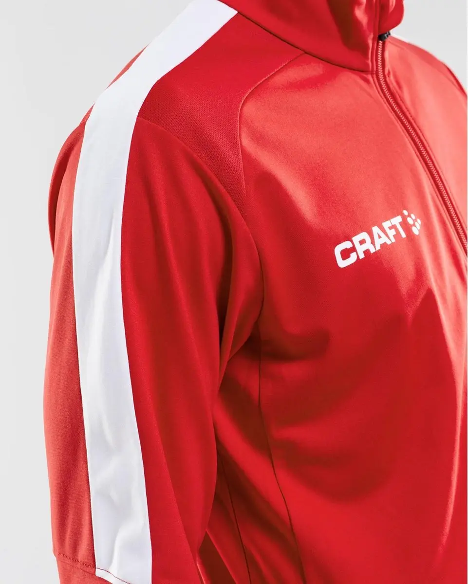Craft Progress Halfzip LS Sportshirt M - Rood/Wit