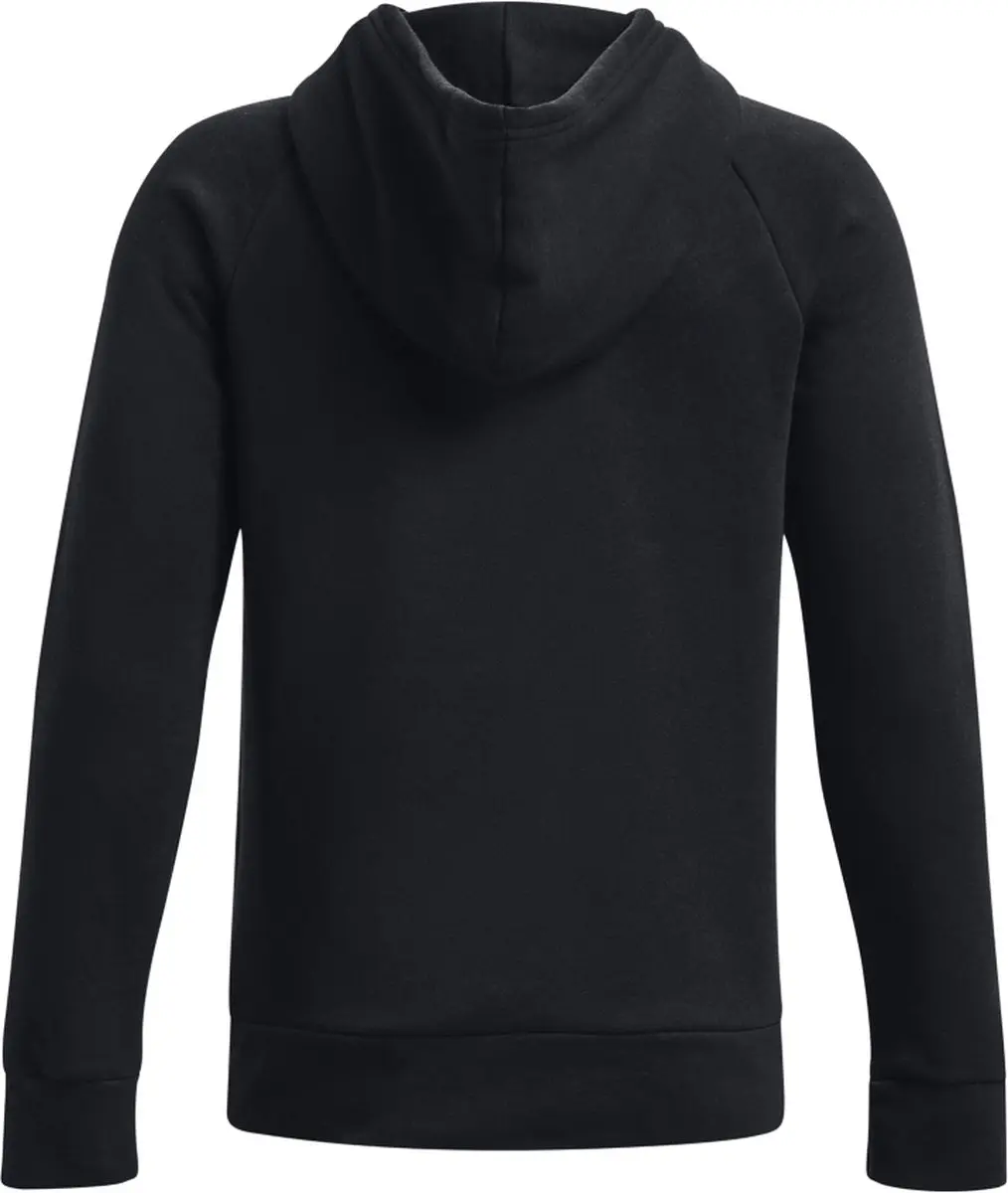Under Armour UA Rival Fleece Hoodie BLK - Zwart/Wit - 122