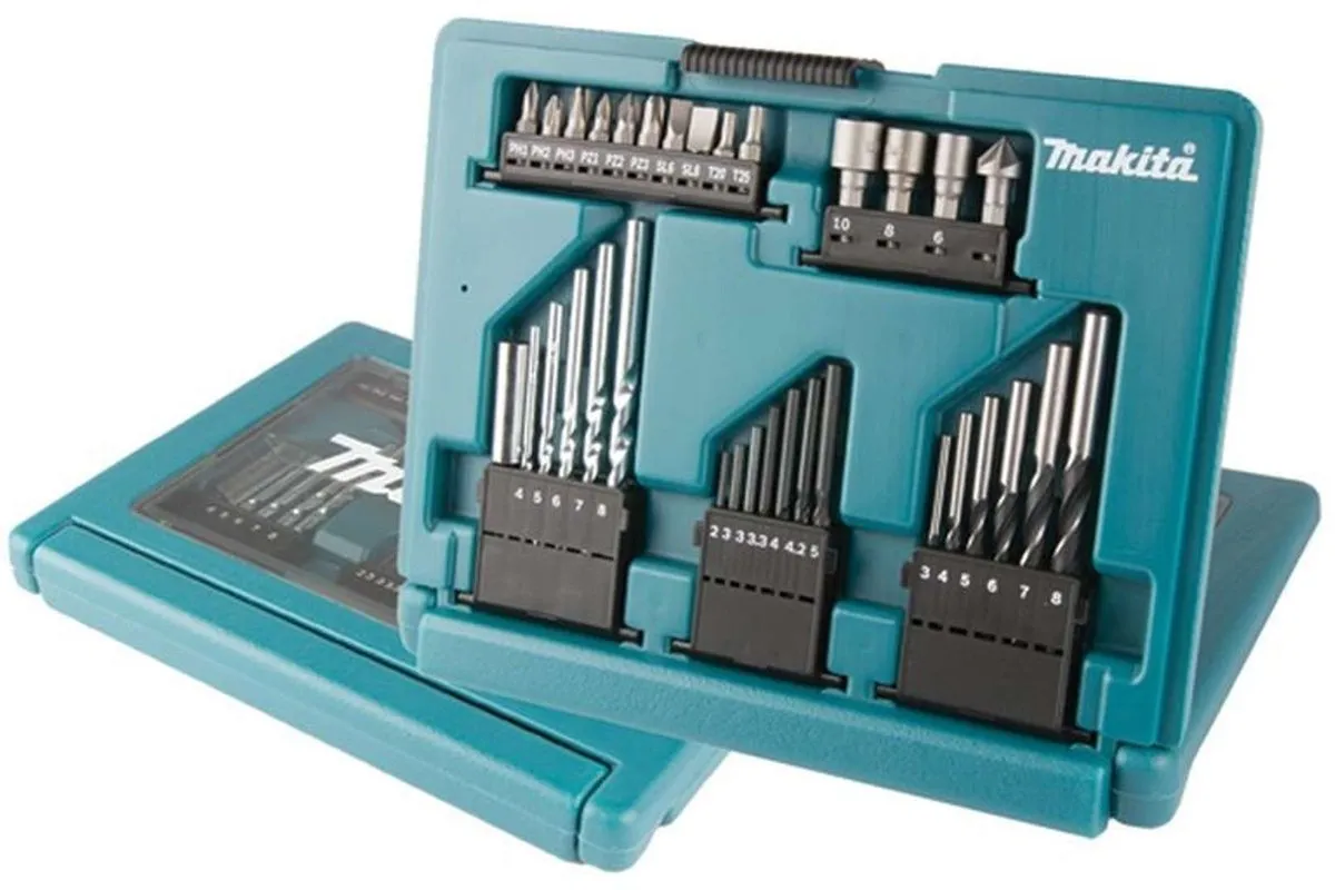 Makita B-49389 Bit- en Borenset 33-delig - Metaal - afbeelding 2 van 2