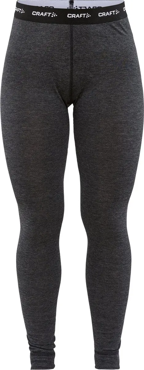 Craft Core Wool Merino Thermo Broek Dames M - Zwart