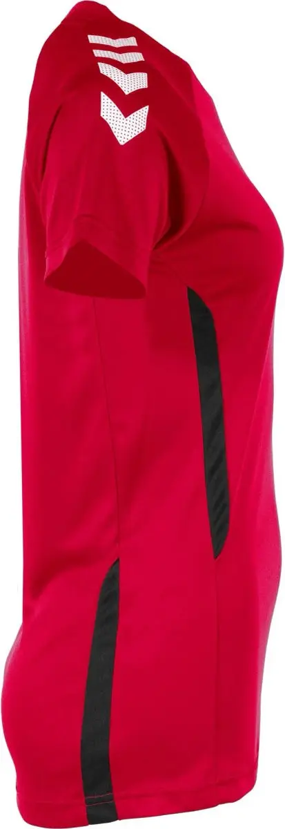 hummel Authentic Tee Sportshirt Dames - XS - Rood