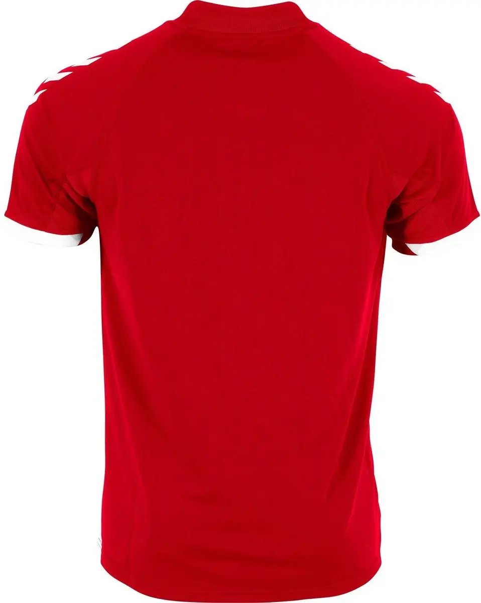 Hummel Fyn Shirt Korte Mouw Kinderen 116 - Rood/Wit