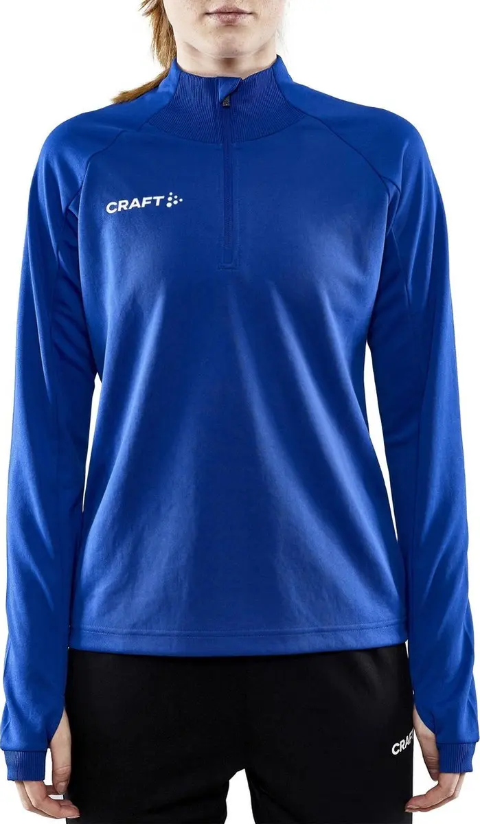 Craft Evolve Halfzip Longsleeve Dames - Maat L - Blauw