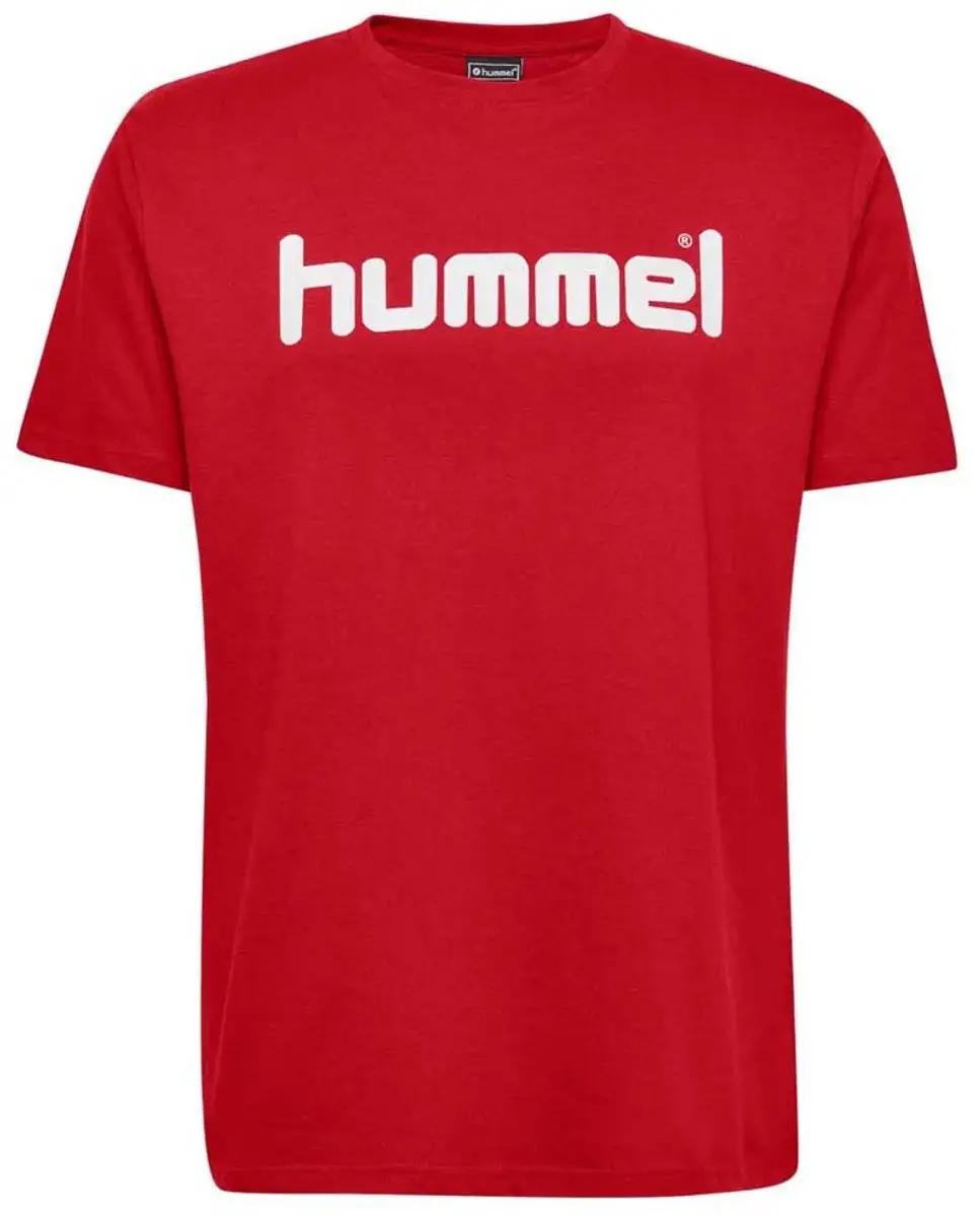 Hummel Go Cotton Logo T-shirt 116cm - Rood - afbeelding 6 van 6