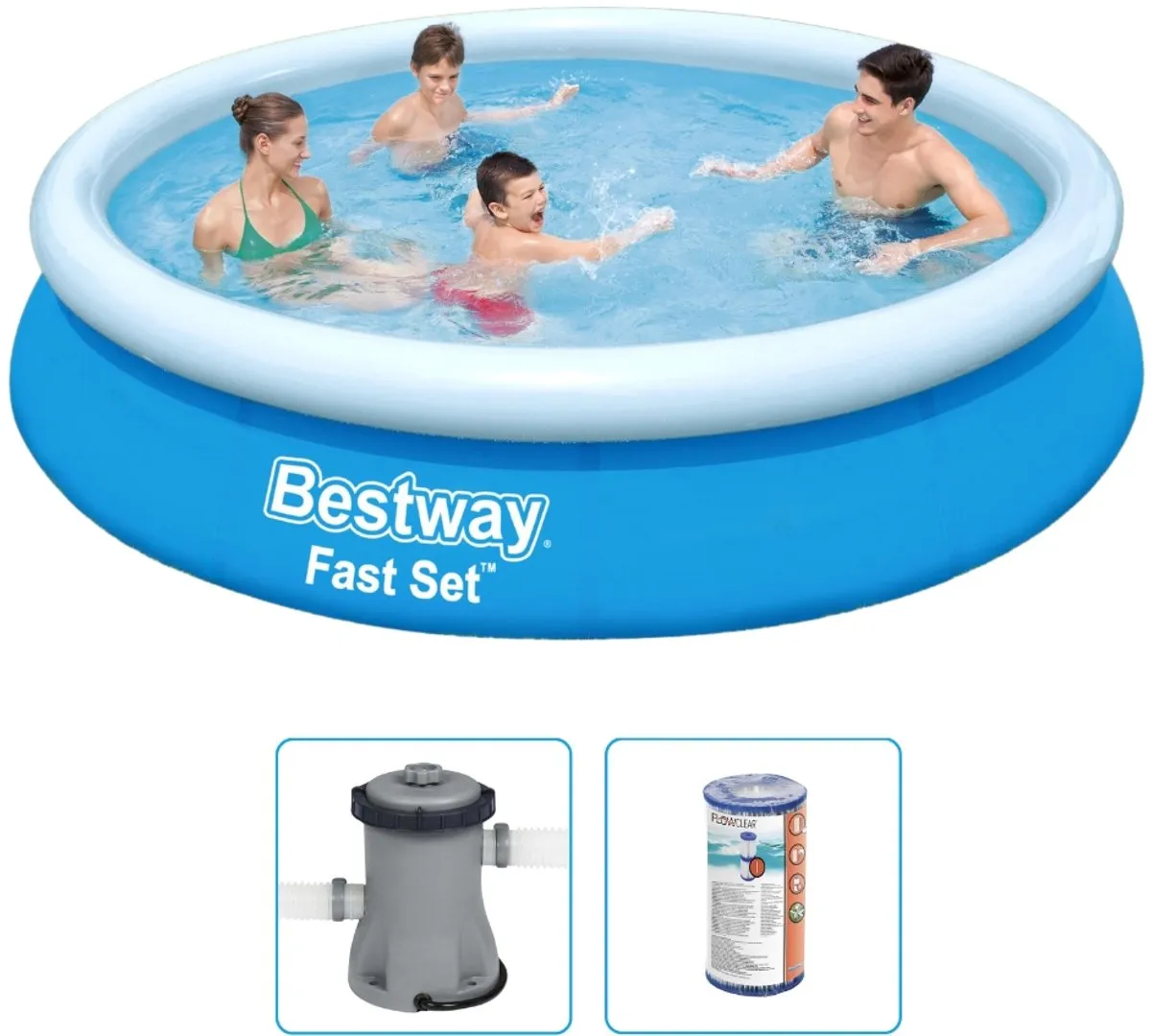 Bestway Fast Set Opblaaszwembad 57274
