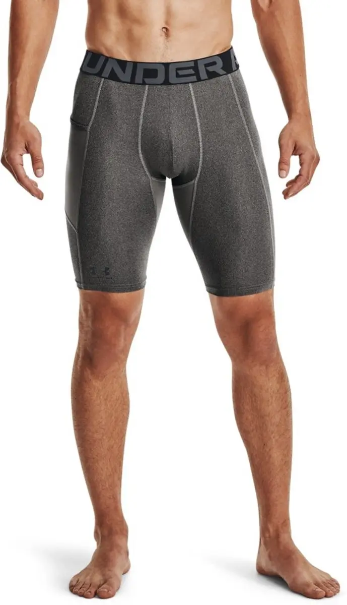 Under Armour HeatGear Armour Long Shorts XS - Carbon Heather