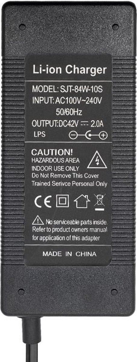 Xiaomi E-wheel Oplader 36V 42V 2A - DC 8mm - Geforceerde ventilatie