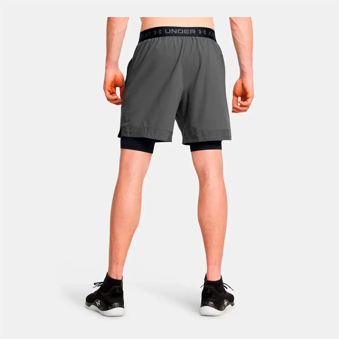 Under Armour Vanish Woven 2-in-1 Short Heren - L - Donkergrijs