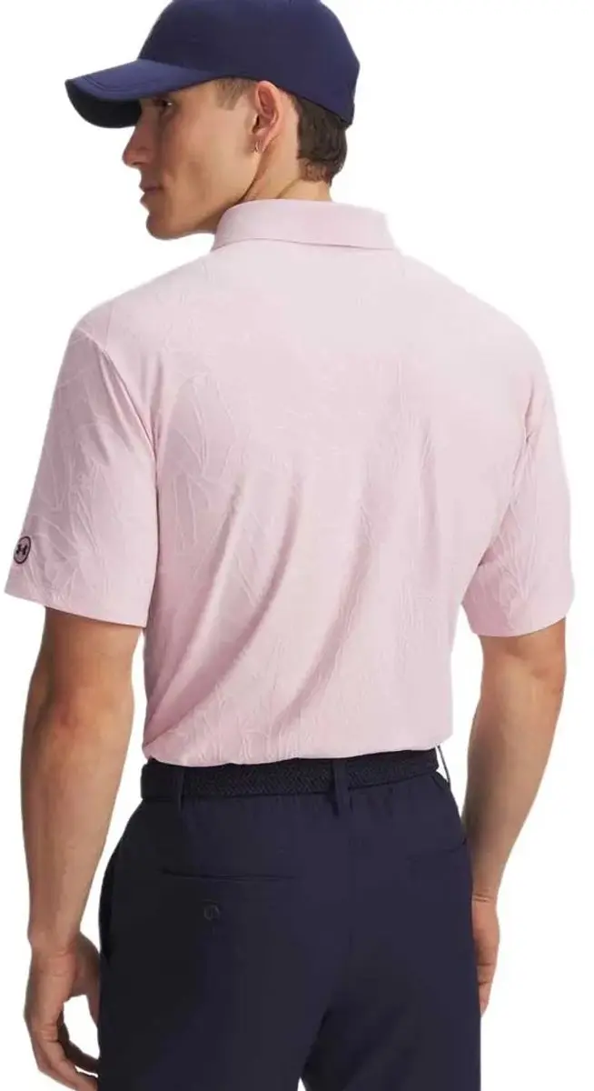 Under Armour ArmourDry Jacquard Polo Raise Azalea - L - Roze