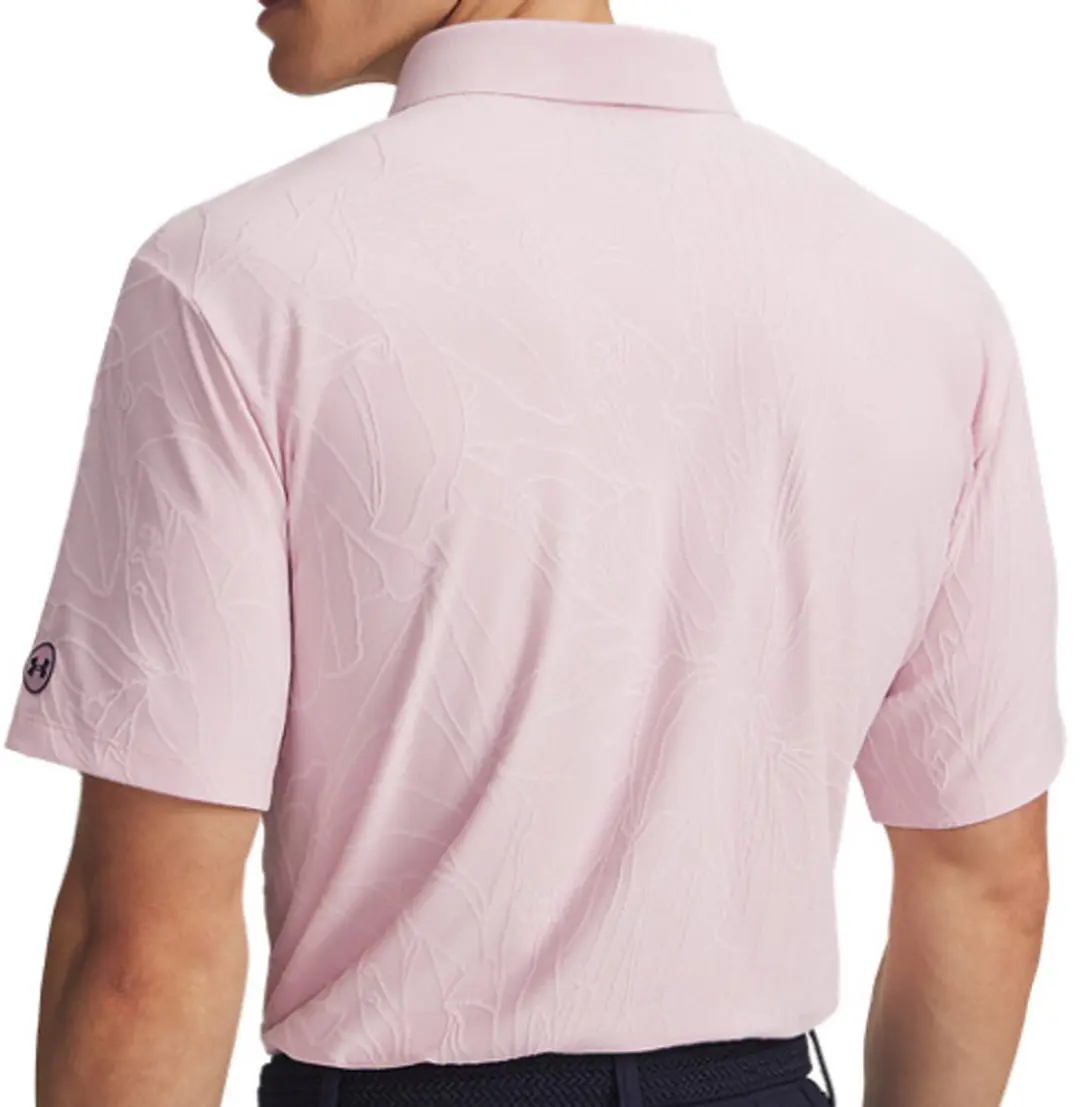 Under Armour ArmourDry Jacquard Polo Raise Azalea - L - Roze