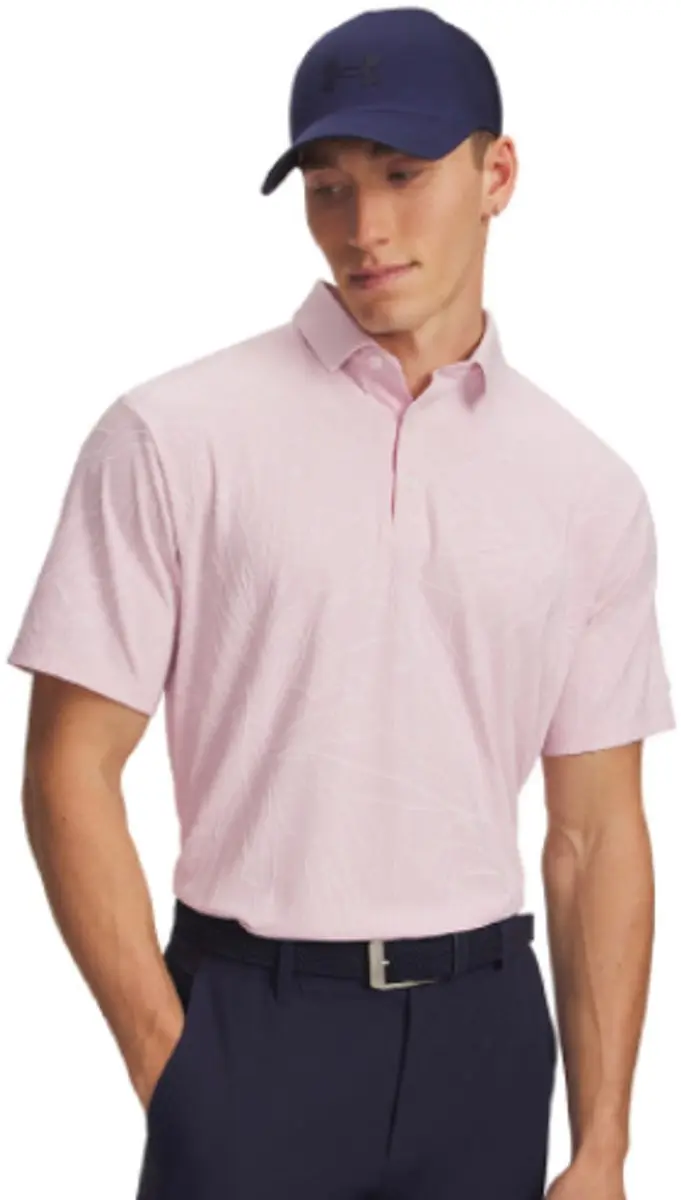 Under Armour ArmourDry Jacquard Polo Raise Azalea - L - Roze
