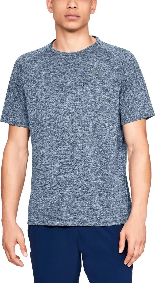 Under Armour UA Tech 2.0 Heren T-shirt - Blauw/Grijs XXL