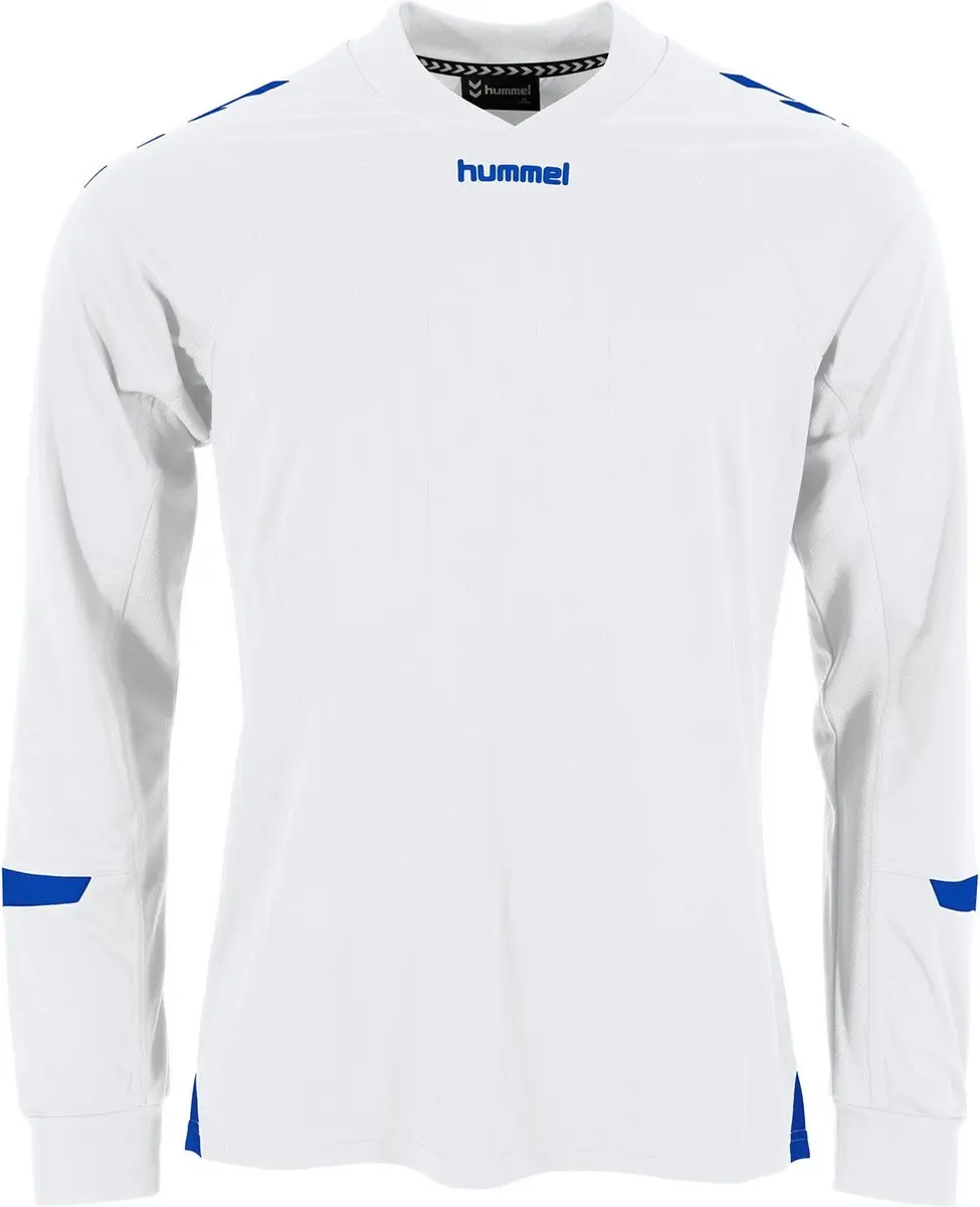 Hummel Fyn Voetbalshirt Lange Mouw Kinderen 116 - Wit/Royal