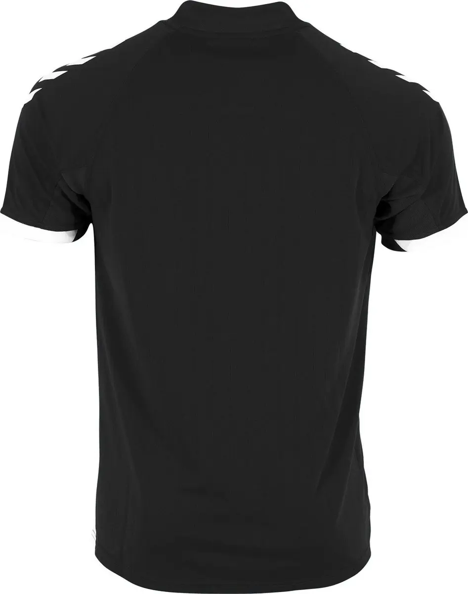 Hummel Fyn Shirt Heren - Korte mouwen - Zwart/Wit M