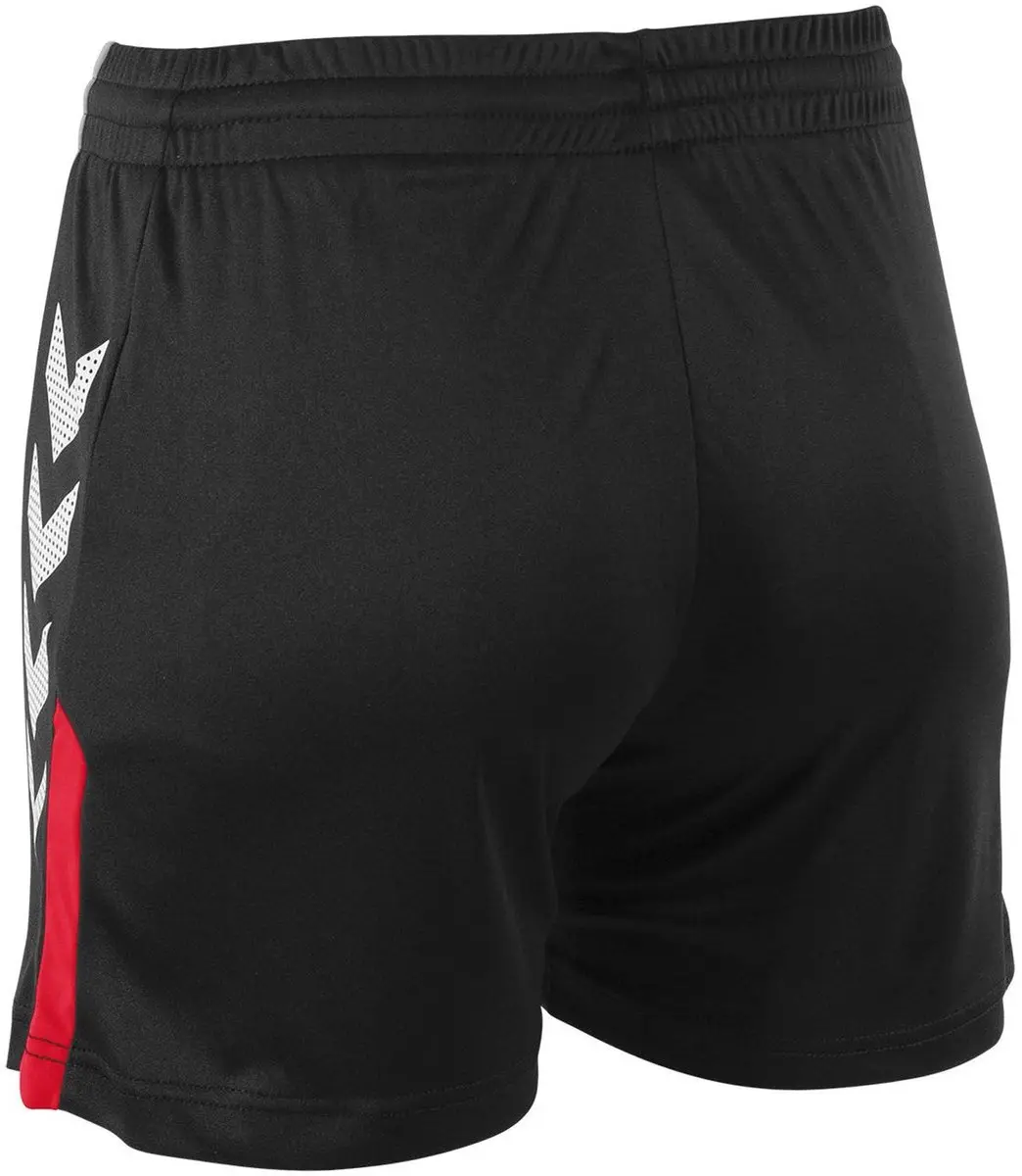 Hummel Aarhus Shorts Sportbroek Dames M - Zwart/Rood