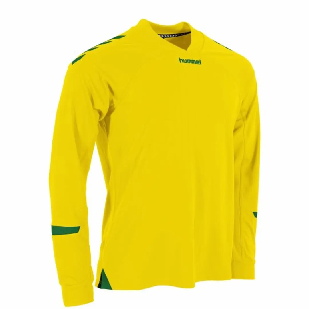 hummel Fyn Long Sleeve Shirt - Geel/ Groen