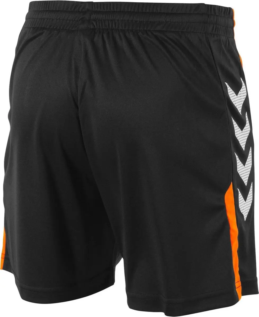 Hummel Aarhus Shorts Unisex - XXXL - Zwart/Oranje