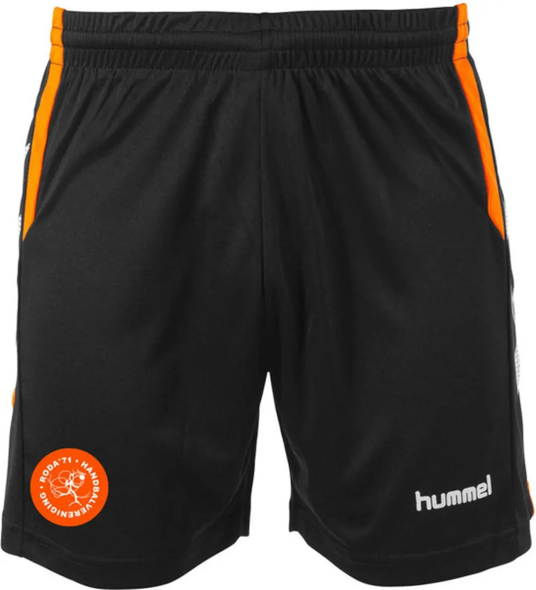Hummel Aarhus Shorts Unisex - XXXL - Zwart/Oranje