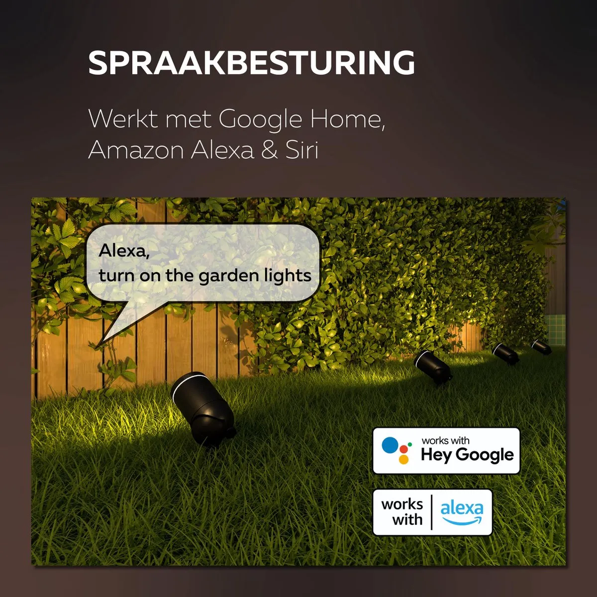 Calex Smart Outdoor LED Grondspot RGB/Wit 4W - Zwart