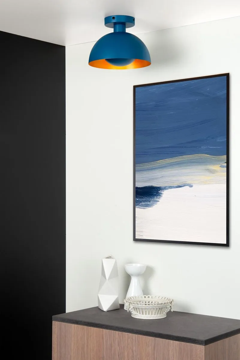 Lucide Siemon Plafondlamp Ø25cm - Blauw