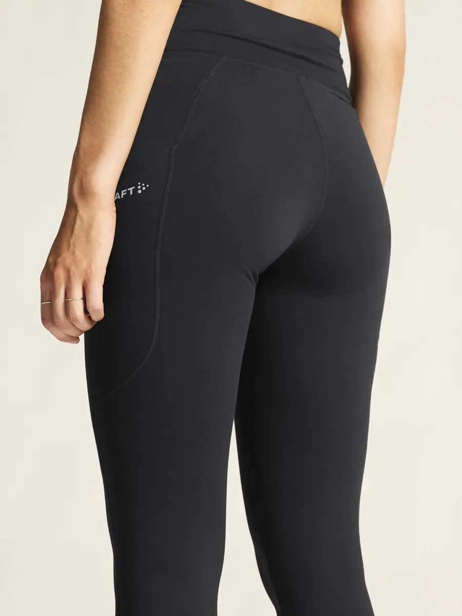 Craft Adv Essence Warm Tights 3 W Dames Sportlegging - Zwart