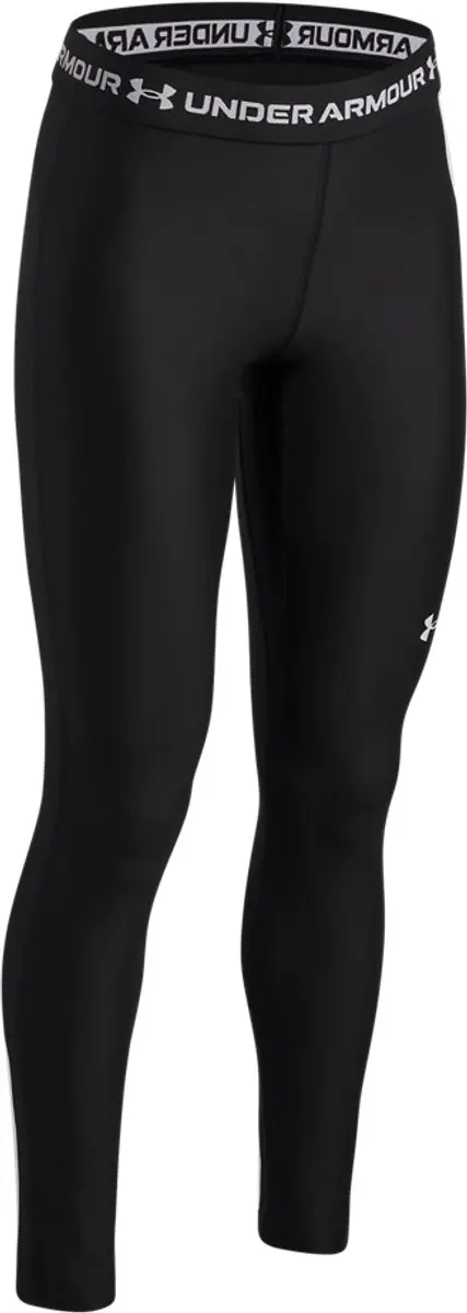 Under Armour HeatGear Meisjes Sportbroek 164 - Zwart/Wit