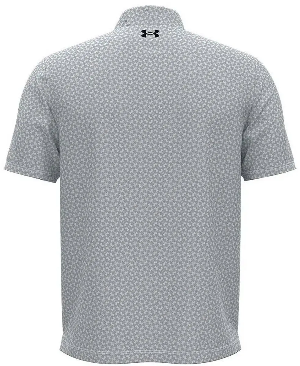 Under Armour T2G Printed Polo M - Wit Halo Grijs