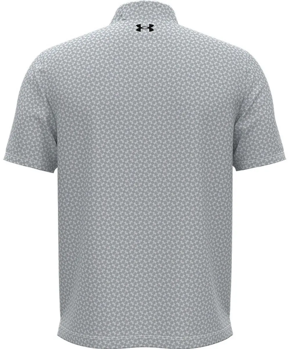 Under Armour T2G Printed Polo M - Wit Halo Grijs