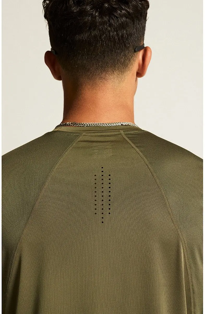 Craft ADV ESSENCE LS TEE 2 Heren T-shirt - Maat M - Groen