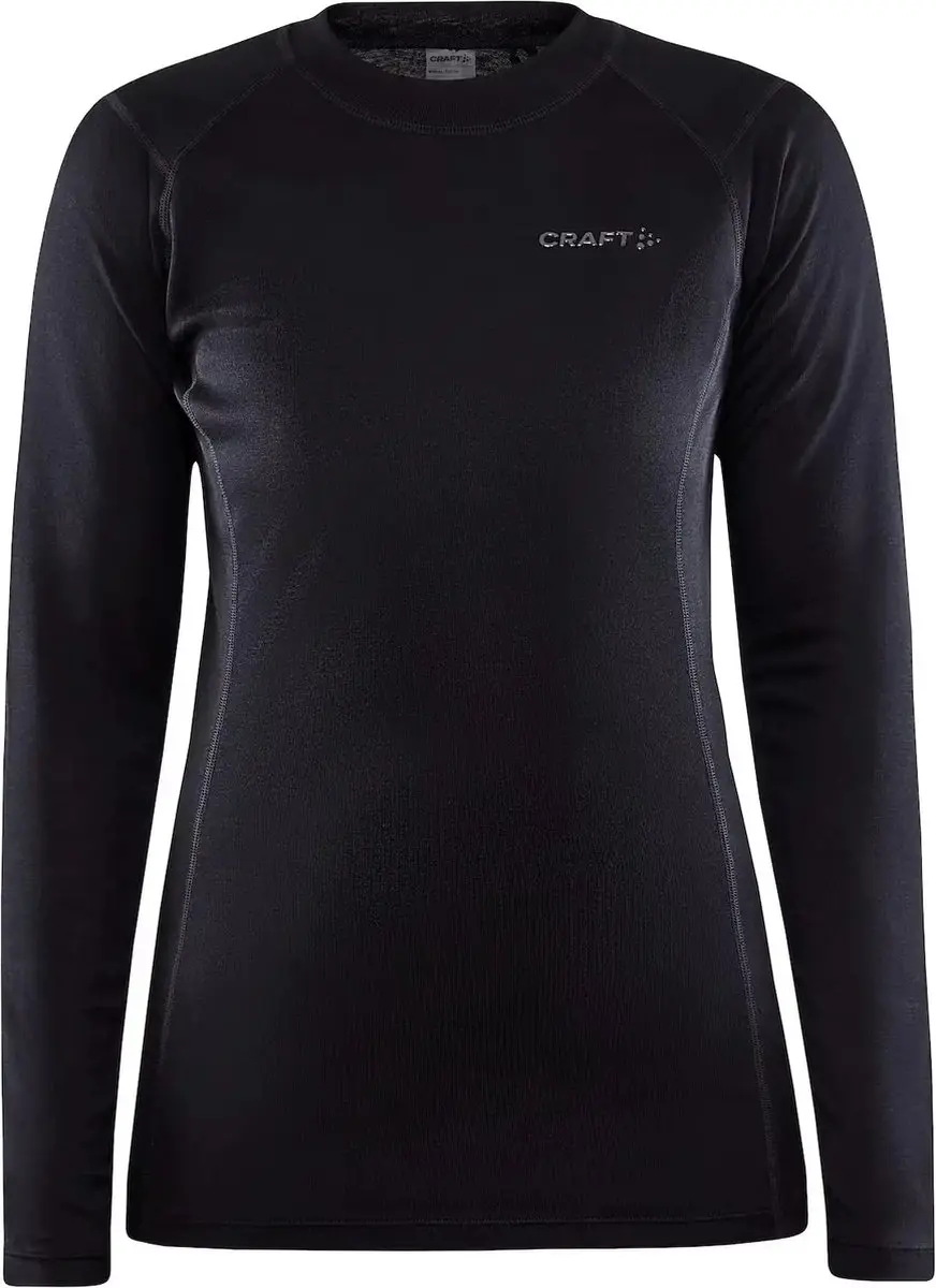 Craft Core Warm Baselayer Shirt Dames - Maat L - Zwart