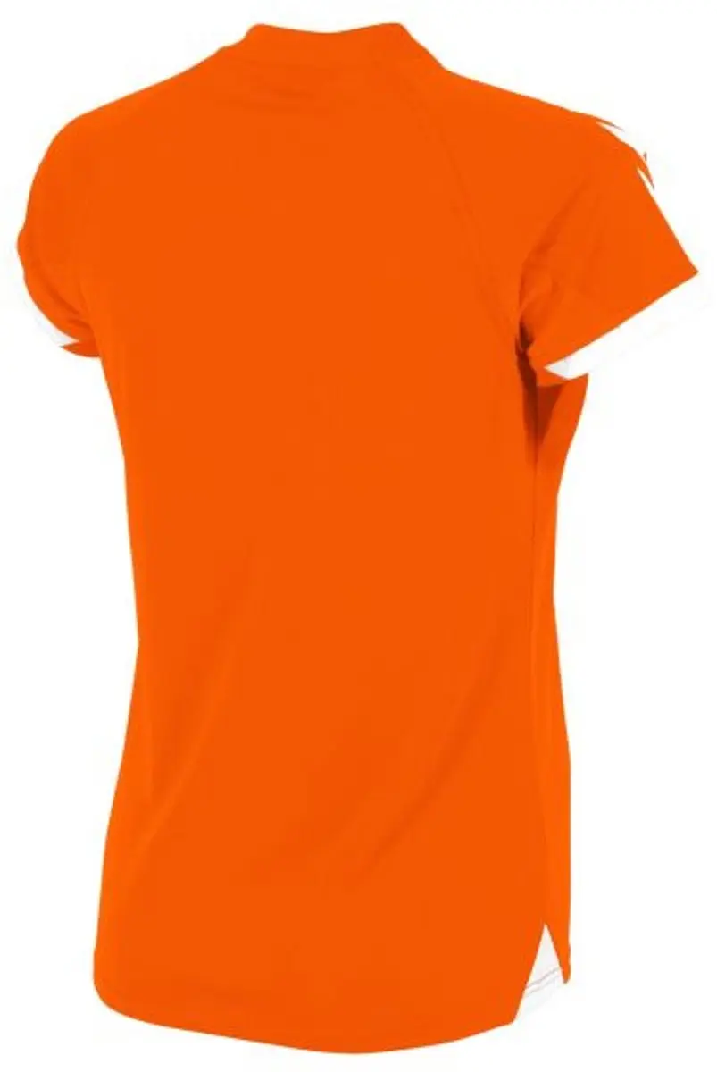 Hummel Fyn Shirt Dames - Korte mouwen - Oranje/Wit S