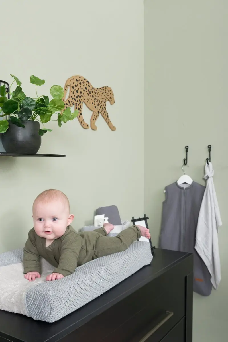 Baby's Only Gebreide Aankleedkussenhoes Grijs 45x70cm
