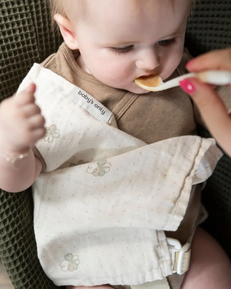 Baby's Only Monddoekjes Tender Linen/Clover - 30x30cm - 3x3 Stuks - afbeelding 6 van 6