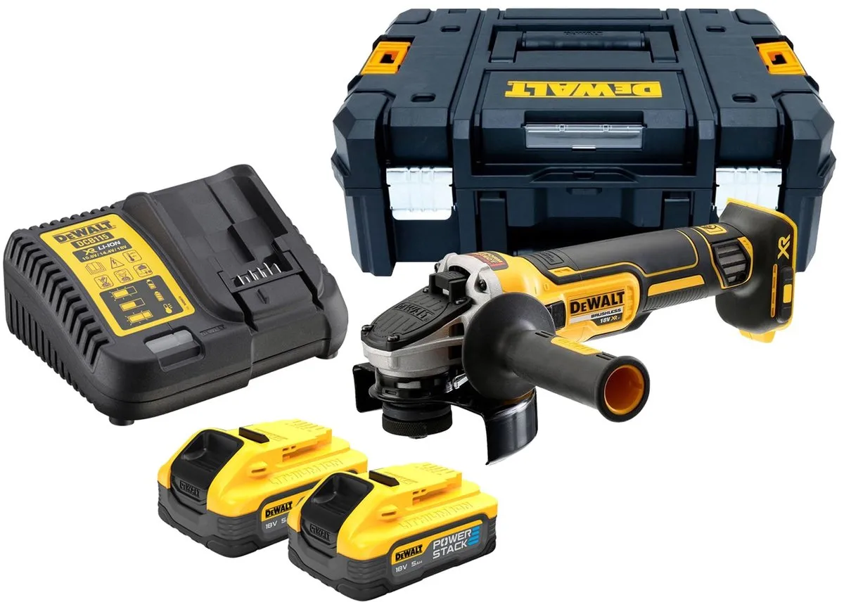 DeWalt DCG405H2T Accu Haakse Slijper 125mm 18V