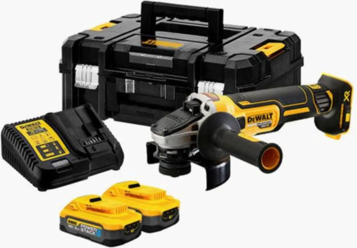 DeWalt DCG405H2T Accu Haakse Slijper 125mm 18V - 2x Accu