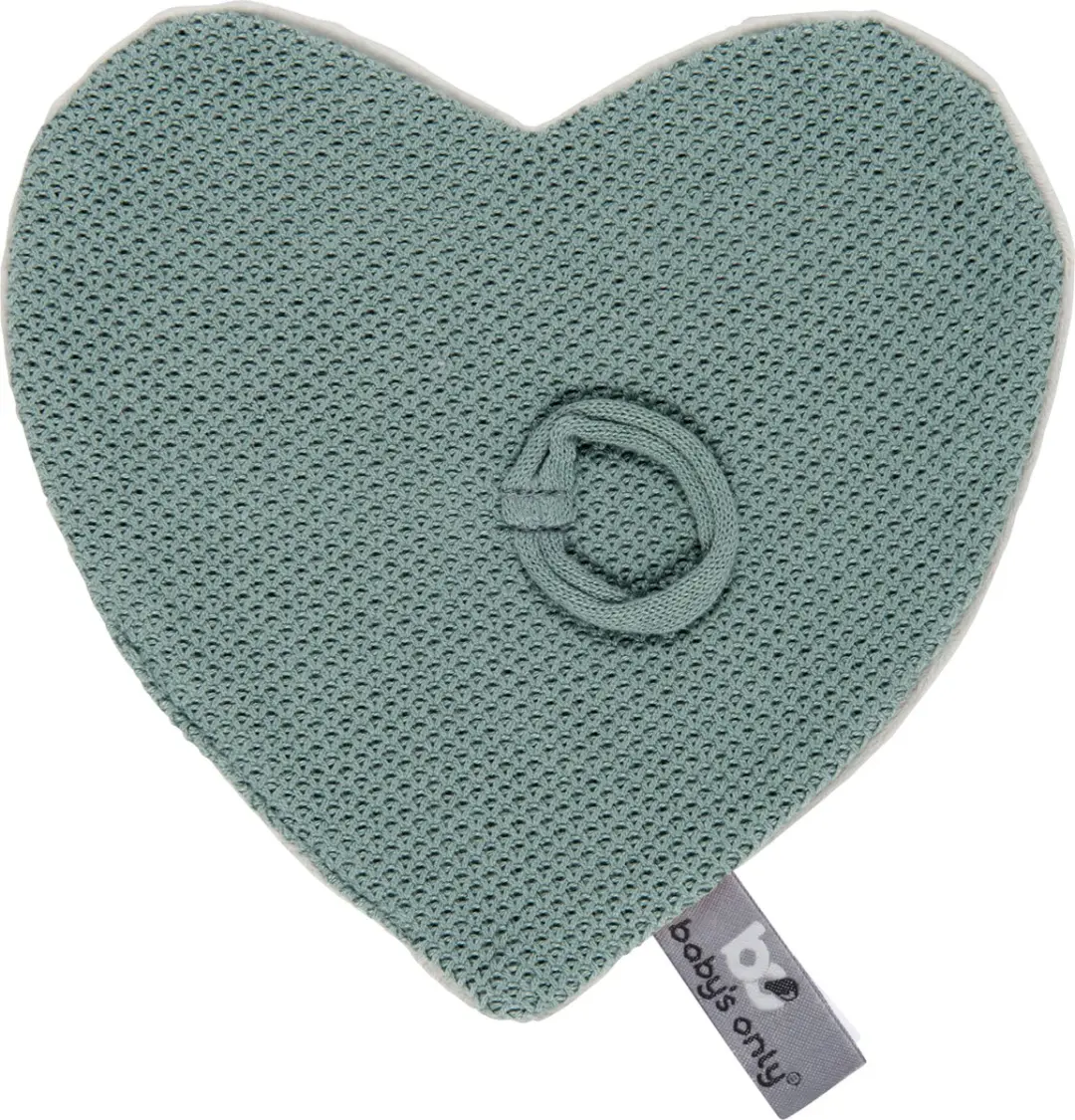 Baby's Only Speendoekje Hartje Classic Stonegreen