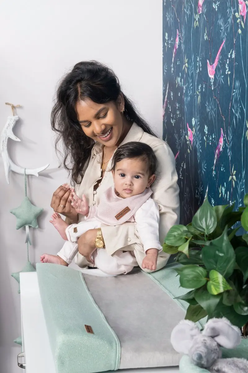 Baby's Only Bandana Slabber Sparkle - Goud-Ivoor Mêlee - 0-8 maanden