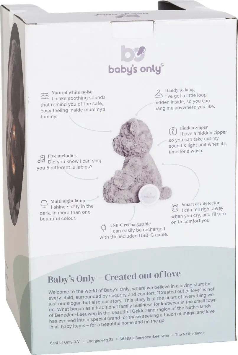 Baby's Only Bo Knuffelbeer Slaaptrainer - Taupe