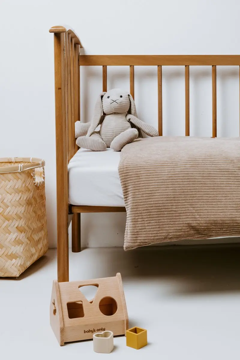 Baby's Only Baby Dekbedovertrek Ledikant Sense 100x135cm - Zeegroen