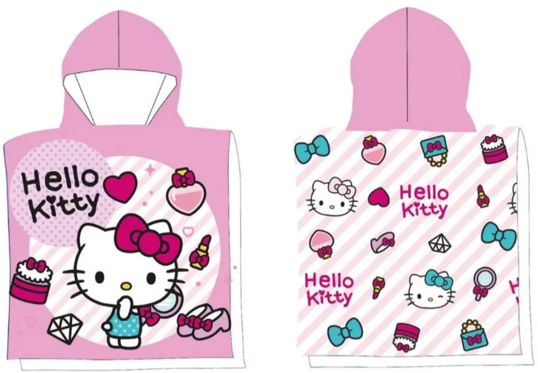 Hello Kitty Poncho Stranddoek 50x100cm