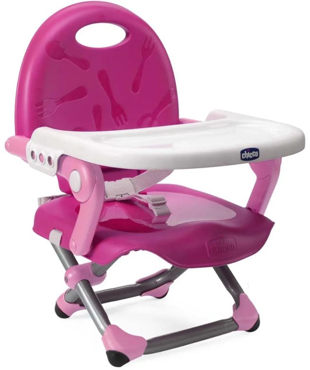 Chicco Pocket Snack Verhoger Roze/wit