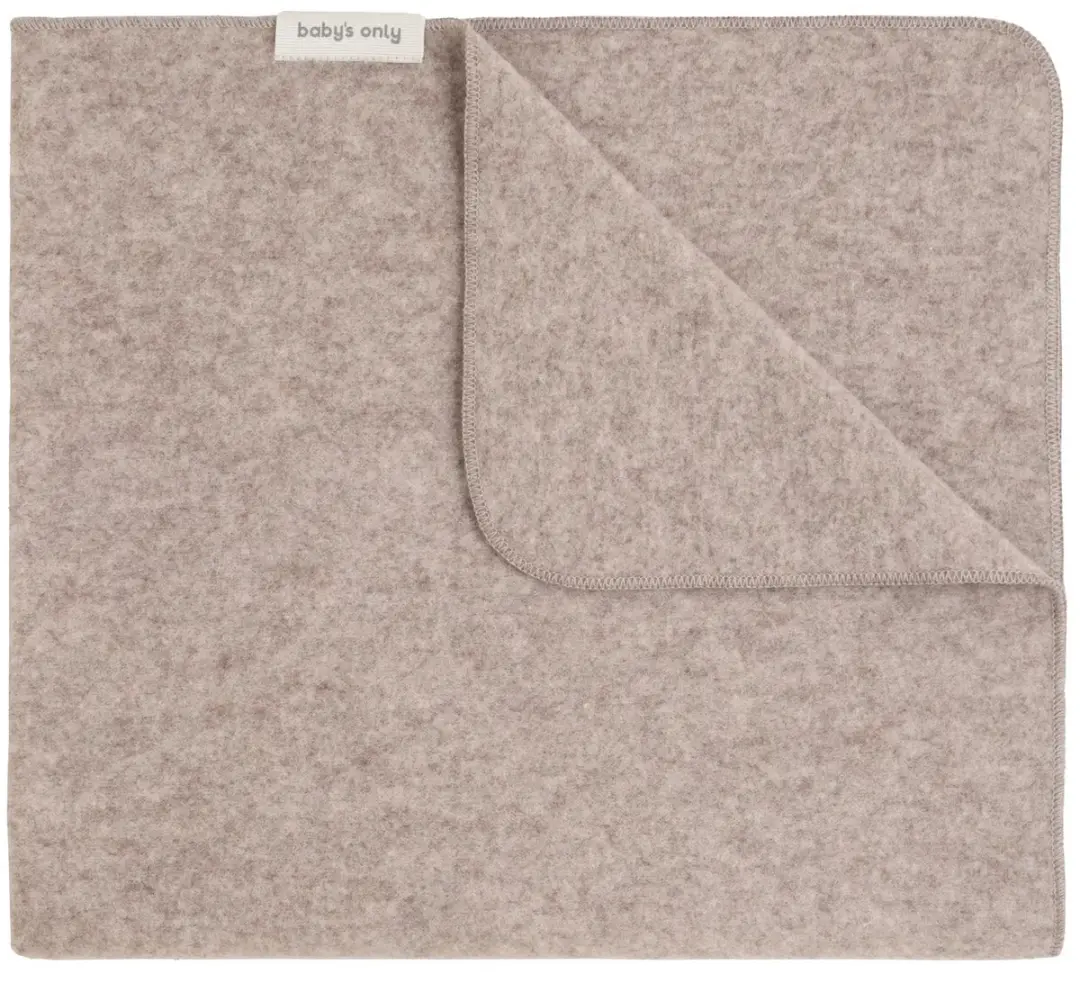 Baby's Only Merino Brushed Meadow Babydeken - Sand 75x75cm