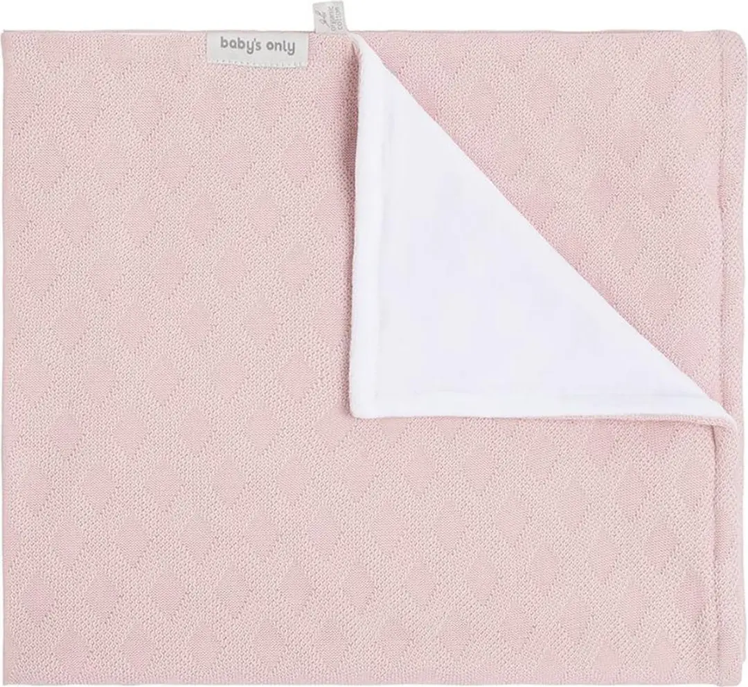 Baby's Only Wiegdeken Chenille Reef Misty Pink 70x95cm