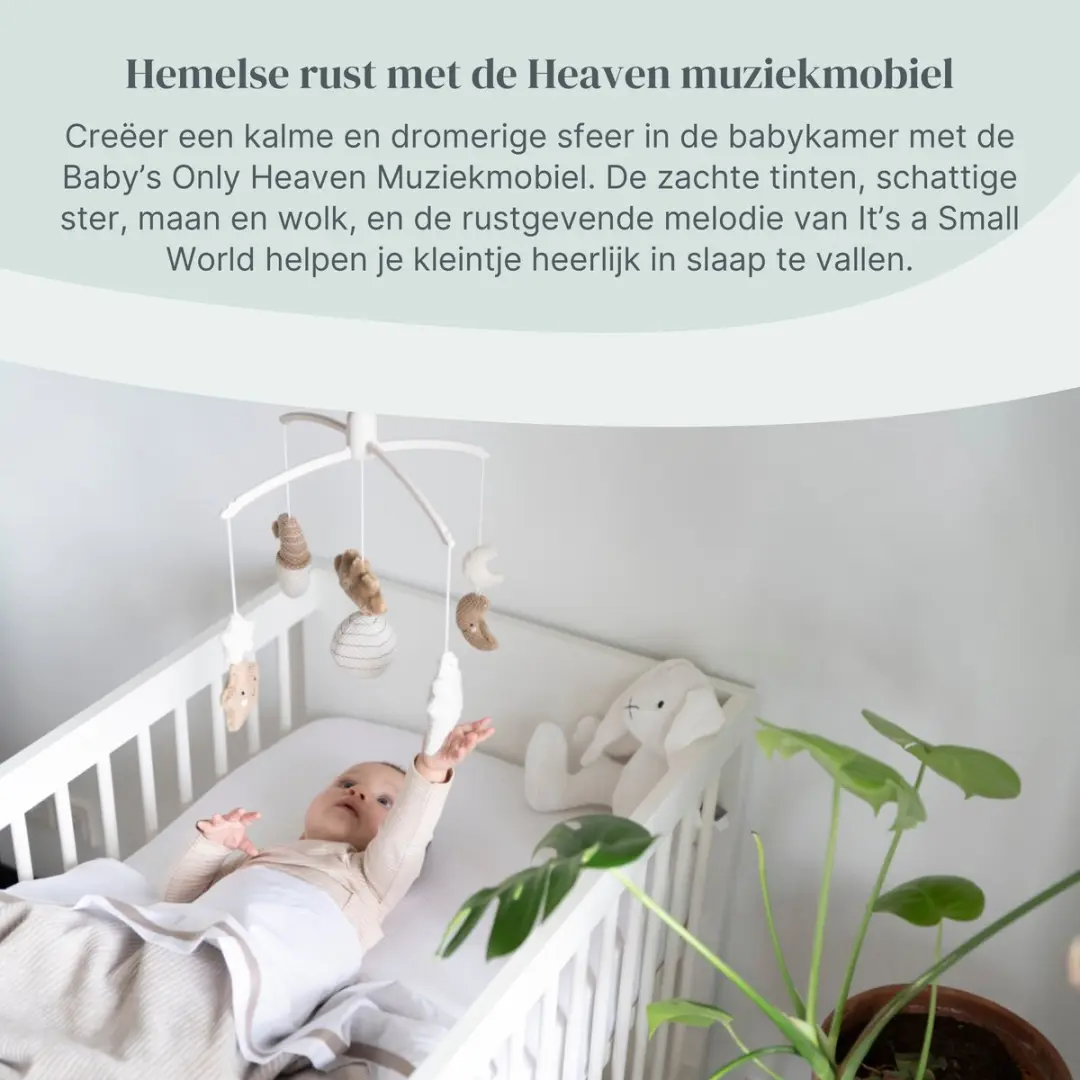 Baby's Only Muziekmobiel Heaven - Clay/Warm Linen
