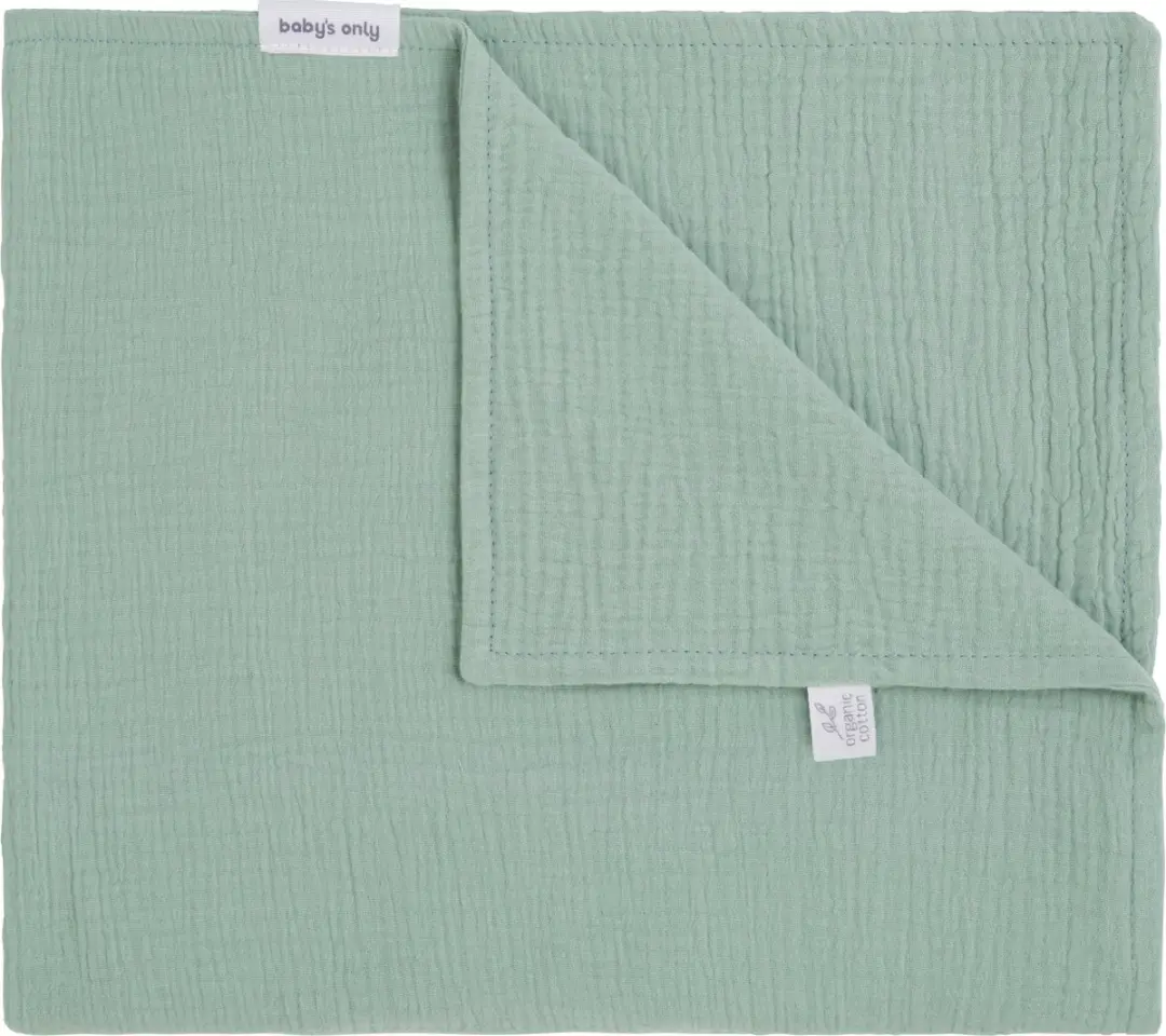 Baby's Only Wiegdeken Fresh ECO Stonegreen 70x95cm