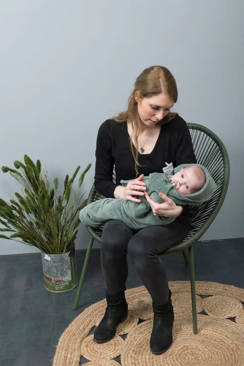 Baby's Only Wikkeldeken Sense Teddy Zeegroen 75x75cm