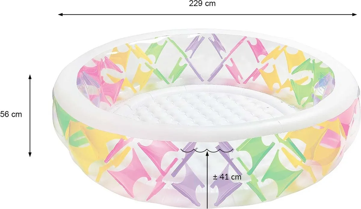 Intex Zwembad Pinwheel 229cm - 840L - Transparant