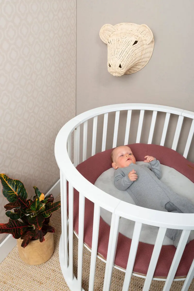 Baby's Only Gebreid Boxkleed Classic Stone Red - Ø95cm