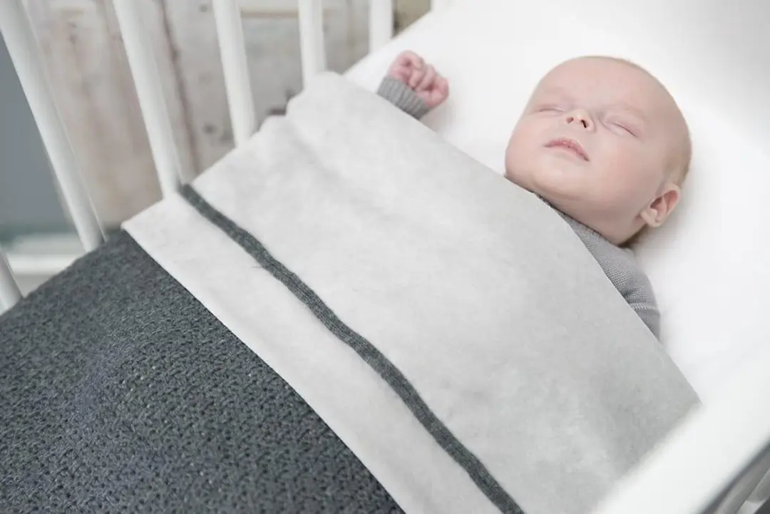 Baby's Only Gebreide Ledikantdeken Robust Rib Stonegreen - 100x135cm