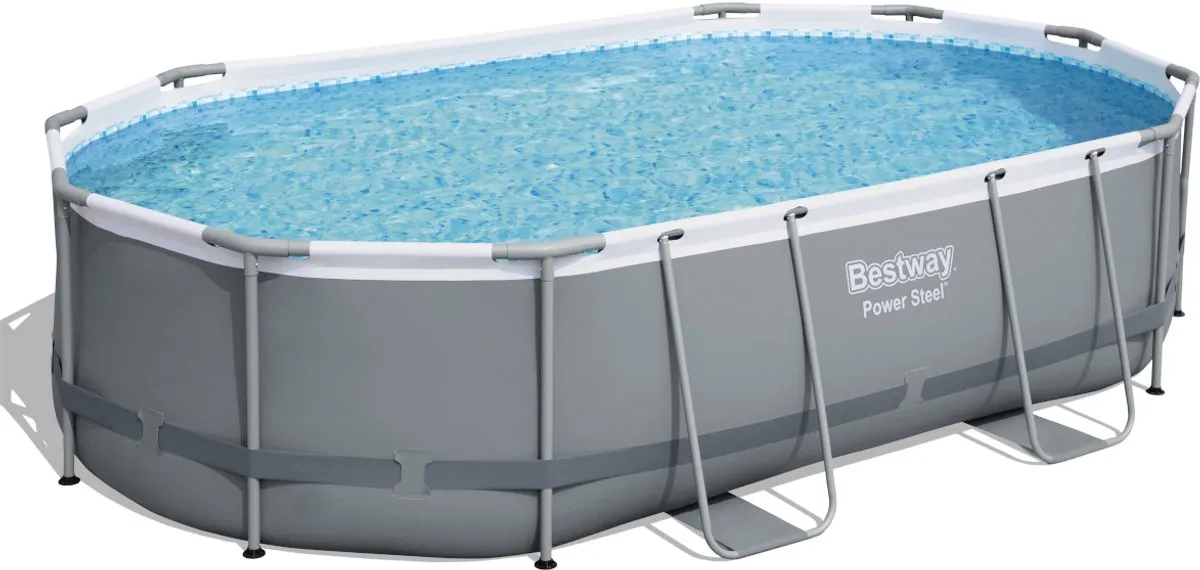 Bestway 56448 Bovengronds Zwembadset 4,88x3,05m - 10.95m³ - Blauw/Grijs - afbeelding 5 van 6